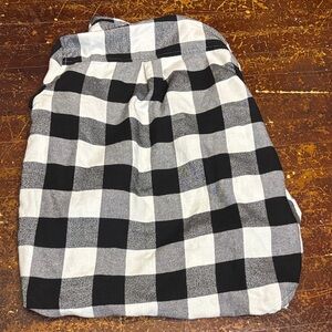 Hollister Black and White Plaid Shirt